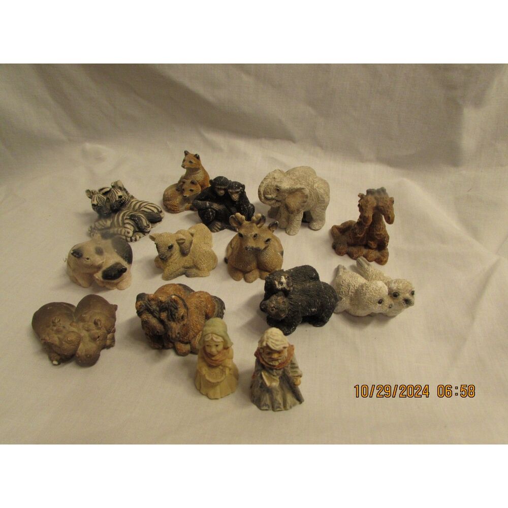 Noah's Ark collection 14 pc set animals Noah elephants monkeys seals zebra more
